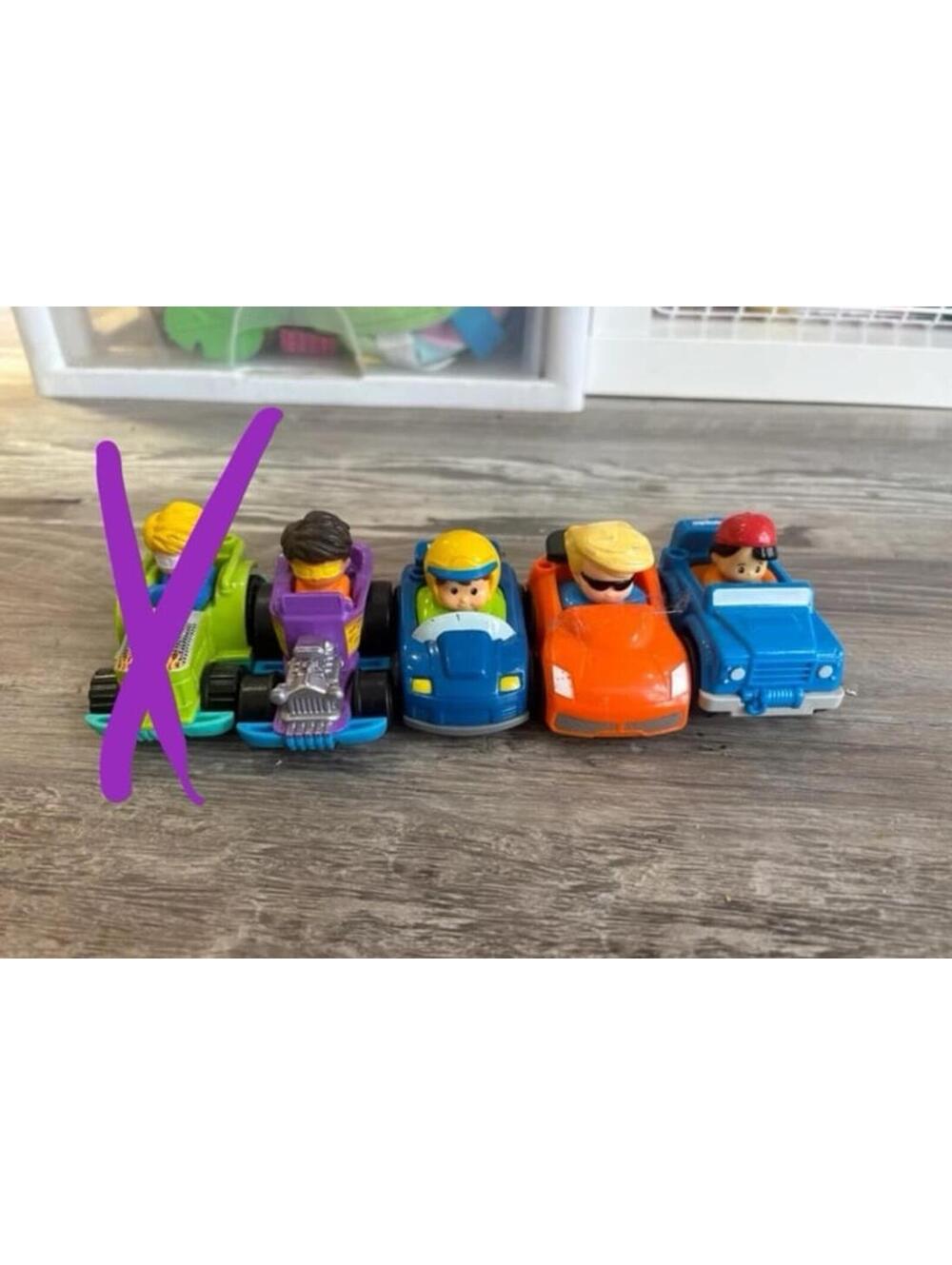 Fisher price little people wheelies lot of 4